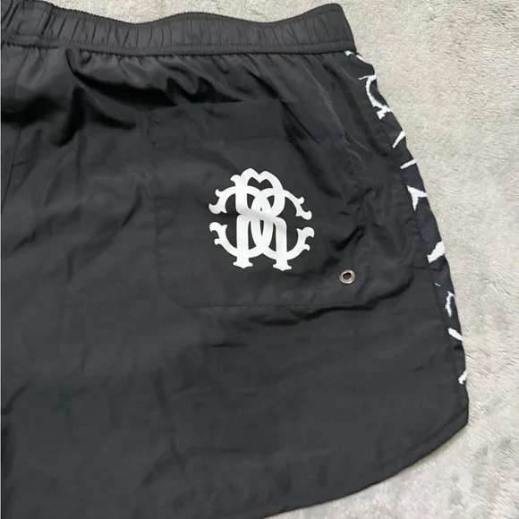Roberto Cavalli Black and White swim shorts new